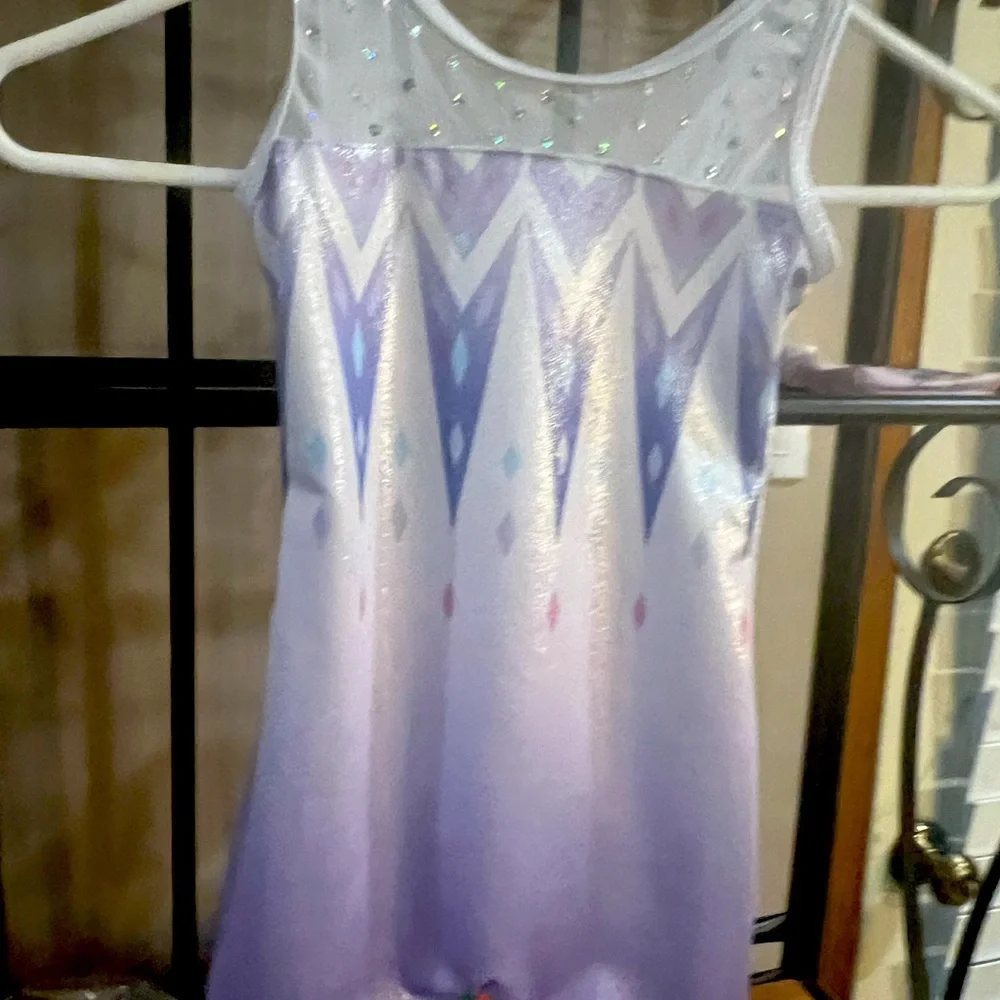 Girls' Lavender Sparkle Dance Costume Leotard